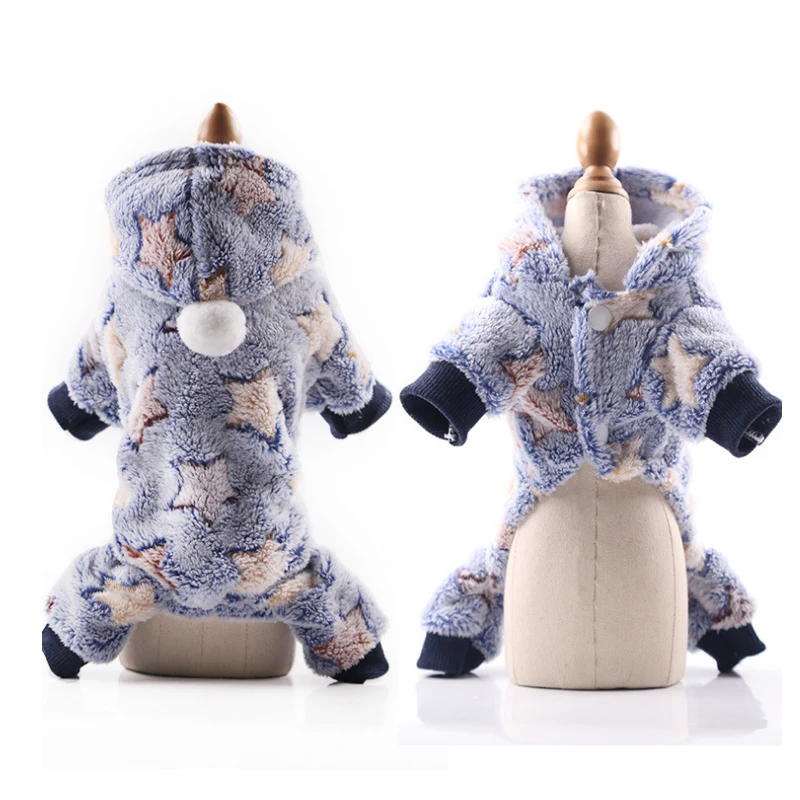 Rainbow Style Cute Dog Hoodie Sweet Pet Clothes Soft Cozy Fleece Warm Winter Sweater For Small Dogs Jumpsuit 6 Color Selection
