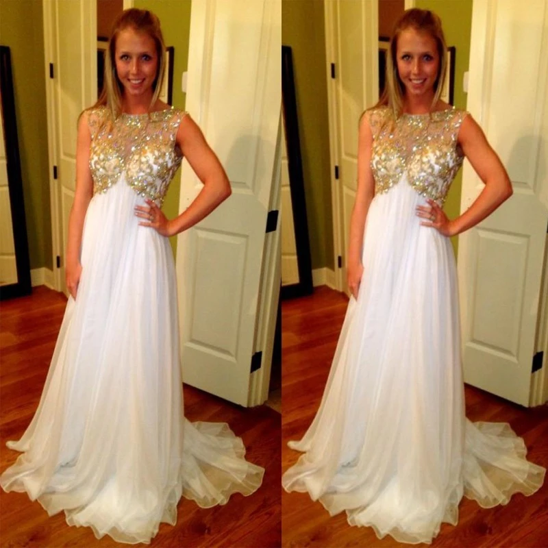 white maternity evening gown