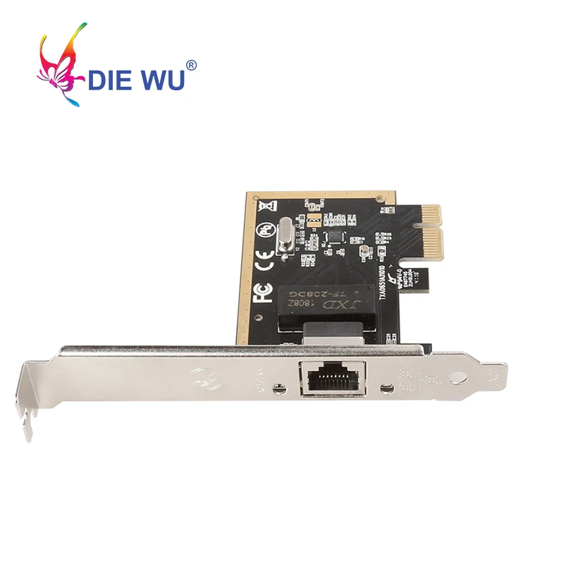 DIEWU PCI Express сетевая карта Realtek RT8111H сетевой адаптер 10/100/1000 Мбит/с настольный NIC