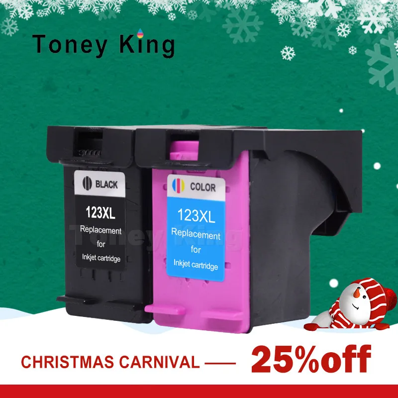 Заправка для hp 123 XL Toney King сменный чернильный картридж hp123 123XL Deskjet 1110 2132 2133 2134 3630 3632