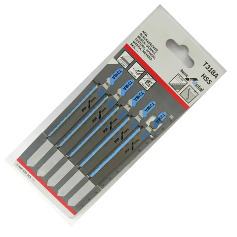 5 шт. набор HSS Jigsaw Blades T318A для Bosch Hitachi Dewalt Skil металлическая резка|Детали