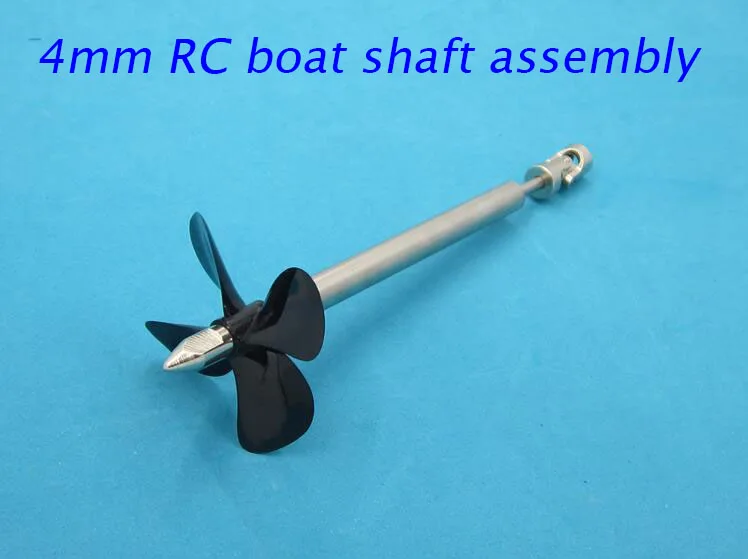 Buy Free Shipping 4mm RC Boat Shaft Kit Drive Shaft With Bushing 4 Blades
