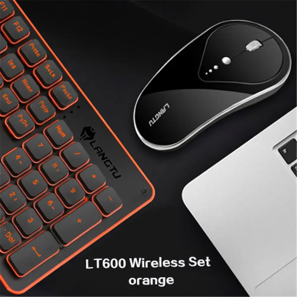 

[Genuine]2.4Ghz Wireless Gaming Keyboard Mouse Kit Rechargeable Luminous Mute Ergonomics Mouse Keyboard Set