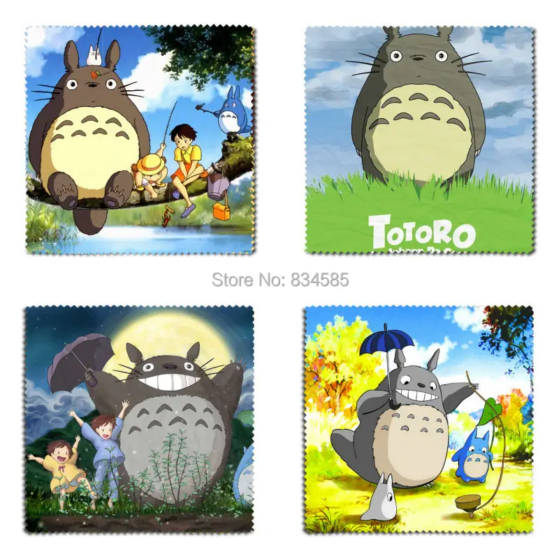 

2pcs/set Japanese Anime My Neighbor Totoro Flannel Glasses Cleaning Cloth