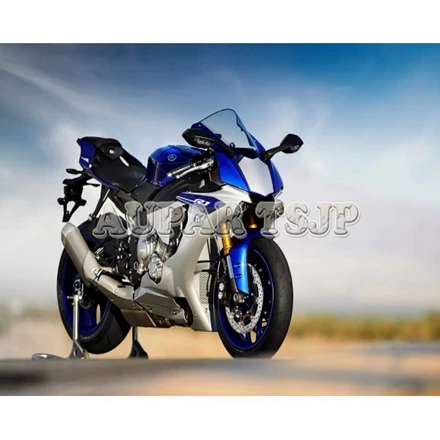 Серебристый синий капоты для Yamaha YZF1000 R1 15-19 выполните Обтекатели Sportbike полный комплект кузова