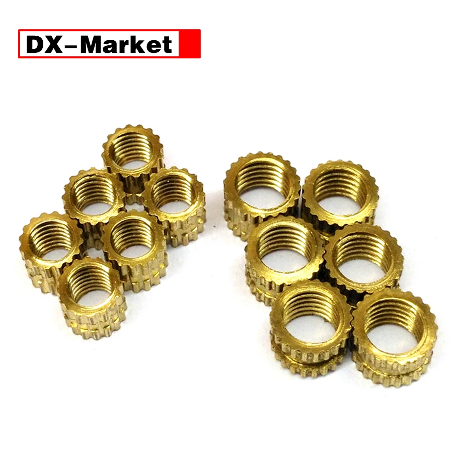 M3 Brass insert nuts , plastic mould brass knurled insert nut , Plastic