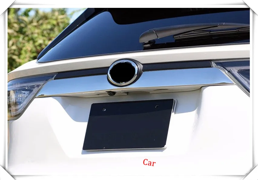 Для Toyota Harrier 2013 2014 2015 2016 XU60 1 шт. Нержавеющая Задняя отделка крышки багажника