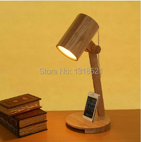 

Free Shipping wood table light for reading room decorationnew product middle east style Dubai handmade timber wood table light