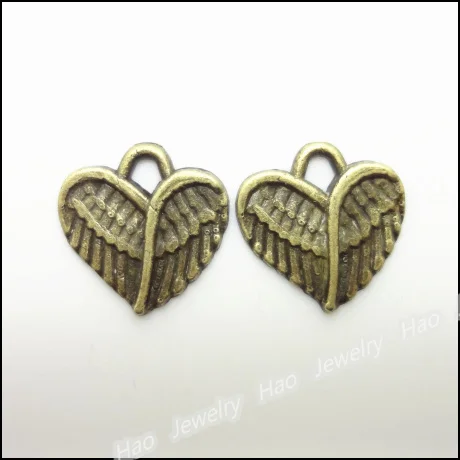 

200pcs Vintage Charms Love Pendant Antique bronze Zinc Alloy Fit Bracelet Necklace DIY Metal Jewelry Findings