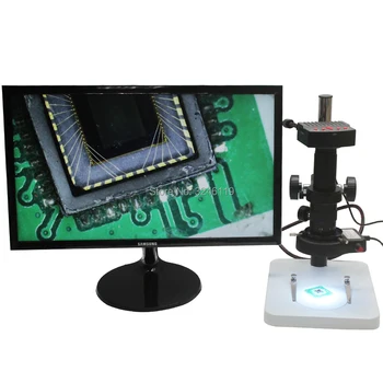 

Free Shipping 16MP 1080P 60FPS HDMI USB Industrial Digital Microscope Camera+10X-300X C-mount Lens+LED Light Source+Workbench