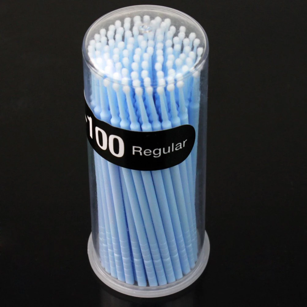 100Pcs Disposable Eyelash Extension Micro Brush Applicators Mascara