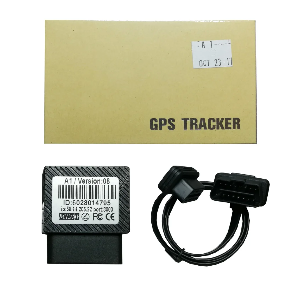 Plug play OBDII OBD2 OBD 16 Pin mini gps tracker china car gsm микро мини gprs gps трекер автомобиля трек локатор gsm сигнализация слежение трекеры для автомобиля - Цвет: With 1M Extension