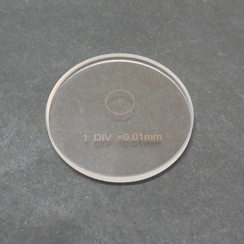 DIV=0.01mm Microscope Eyepiece Micrometer Calibration Slide for Stage