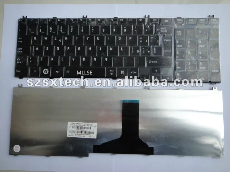 Ноутбук электронная клавиатура 9Z. N4WGQ. 00E REV: 3A для Toshiba Satellite L750 L755 C650, C650D, C655, C655D T350 B350