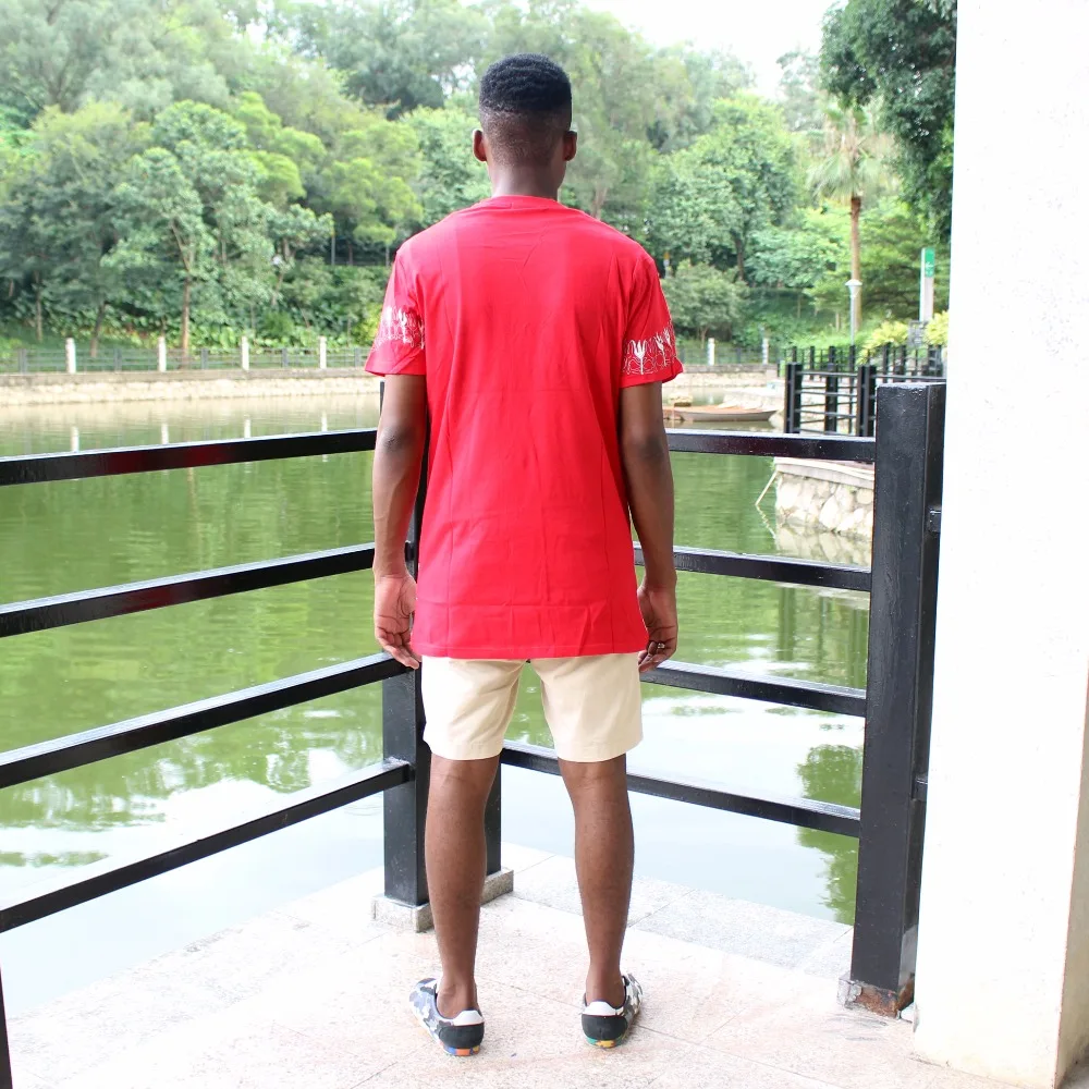 Dashiki T-shirt 2017 African Men Traditional Print Dashiki Short Sleeve Bazin Riche T-shirt Clothing African Cotton Tops For Man african dress style
