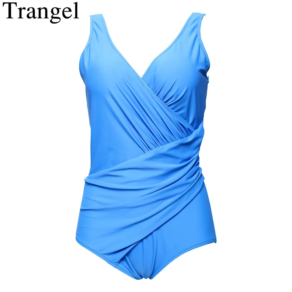 Купальник Trangel женский купальник большого размера с пуш апом Ретро стиль 2019|swimwear