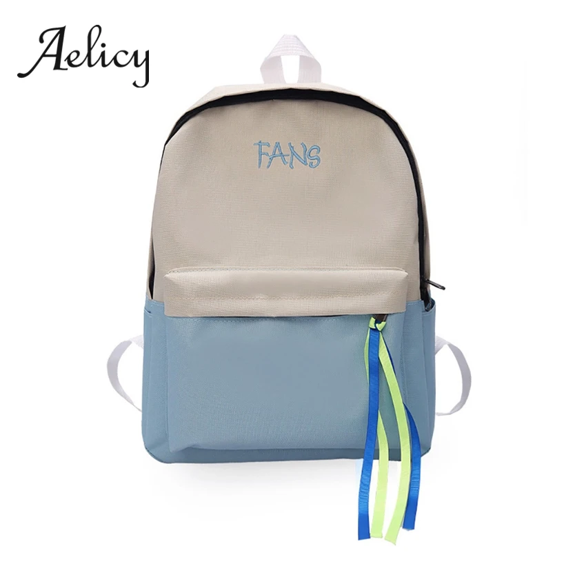 

Aelicy Japanese Style Candy Color Backpack For Teenage Girls Waterproof Student Laptop Backpack Women Men Wild School Bag 2019