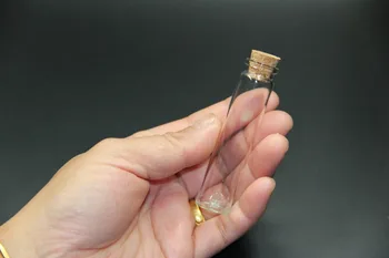 

100pcs/lot 18*80mm 13ml Small Tiny Clear Cork Stopper Glass Wishing Bottles Transparent Glass Jar Cork Bottles Container Decor