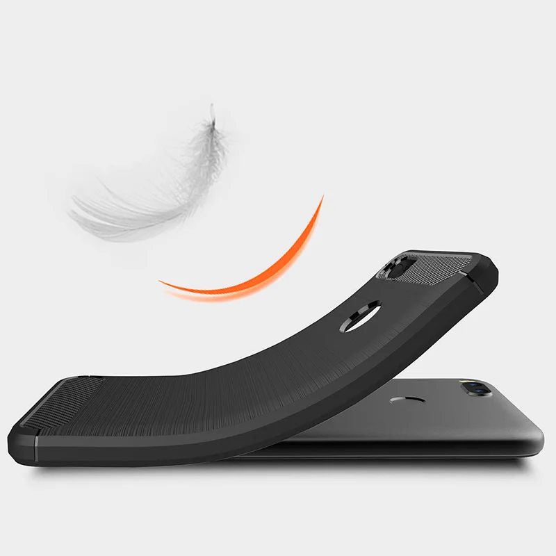 ASLING чехол-накладка из углеродного волокна и ТПУ с матовой отделкой для Xiaomi Mi A1 крышки корпусов