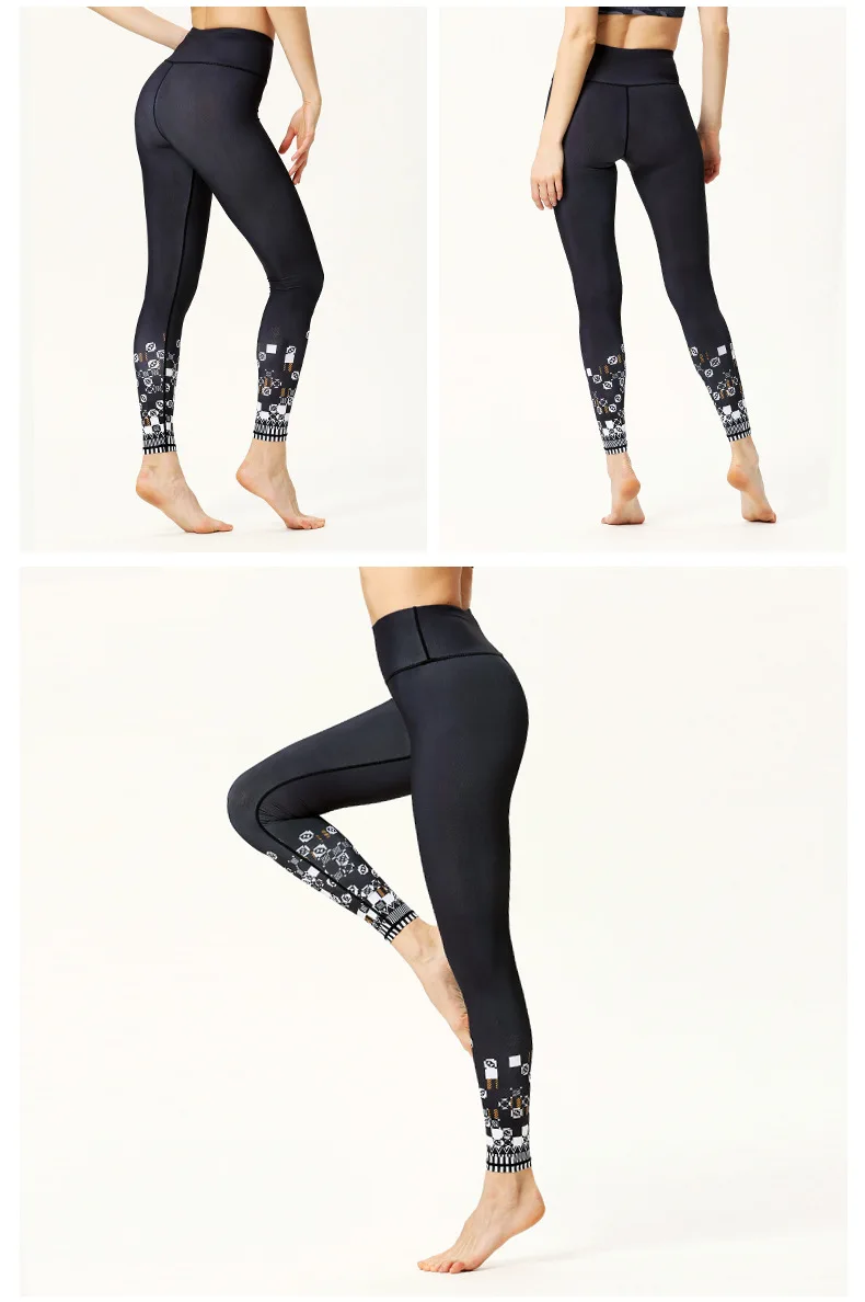 Женские Штаны Для Йоги, спортивные штаны, фитнес, пикантные обтягивающие леггинсы, спортивные брюки для бега, женские облегающие брюки для спортзала, с принтом, брюки для талии