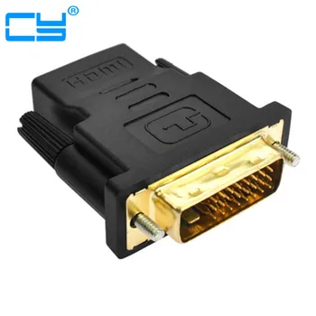 

3pcs/Lot DVI 24+1 Male to HDMI Female Convert Gold Plated 1080P HDTV Adapter Converter Cable