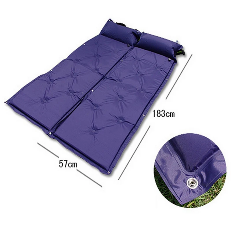 Надувной воздушный для сна Матрас с подушкой, Самонадувающийся влагостойкий Портативный Сплайсинга кровать открытый офис кемпинг коврик