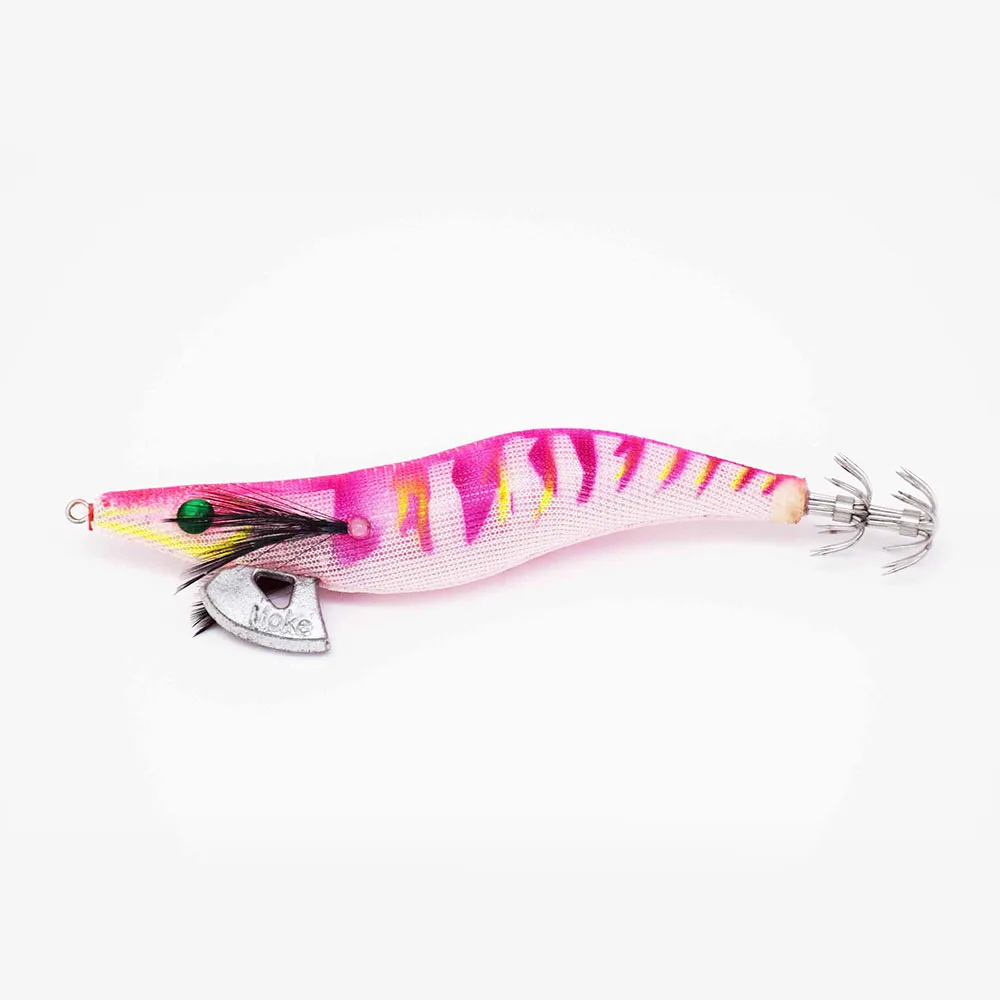 Segnuelos de Pesca baratos SW plomo Sinker calamar gancho Jigs pulpo Cuttlefish camarones cebos 3D ojos segnuelos luminosos - Цвет: Многоцветный