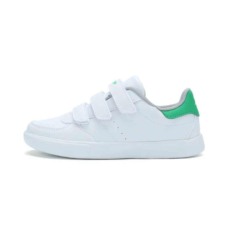 Xtep/детская обувь; спортивная обувь; повседневная детская обувь для больших детей; Белая обувь; волшебные наклейки; 683315319962 - Цвет: white green