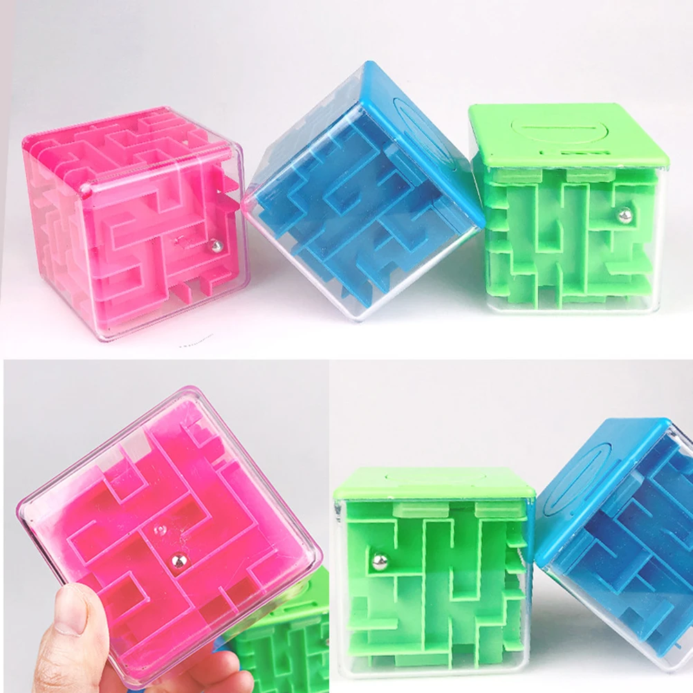 Детский 3D куб головоломка Лабиринт деньги лабиринт Монета коробка куб головоломка экономия Копилка мозговой шторм игра Детские игрушки для детей подарок