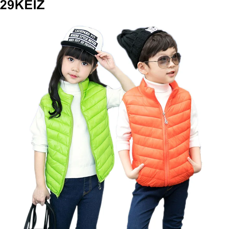 2018 Baby Vests & Waistcoats Cotton Padded Boys Waistcoat Stand Collar