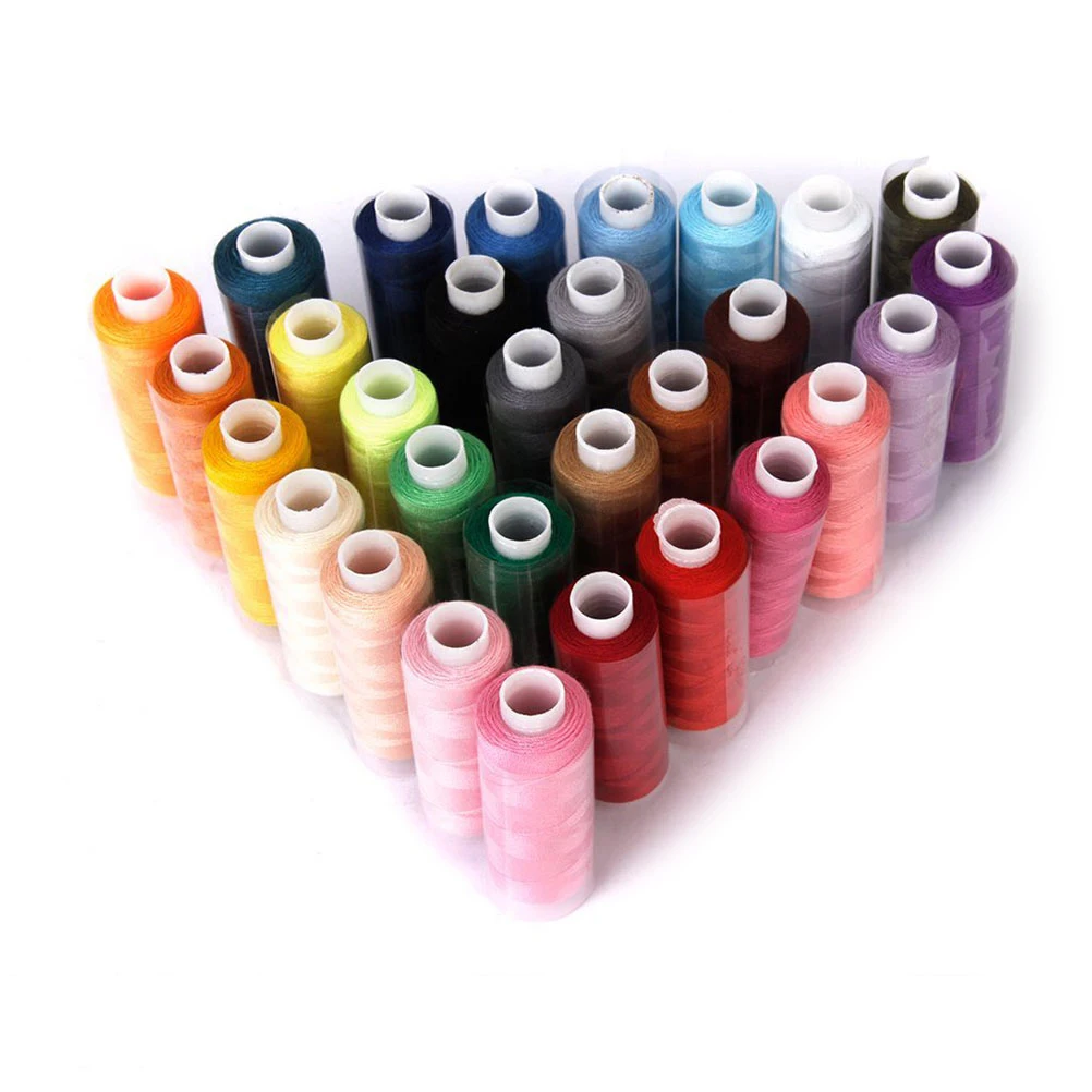 

30pcs Polyester Yarn Coils Strings Sewing Quilting Threads (Random Color)