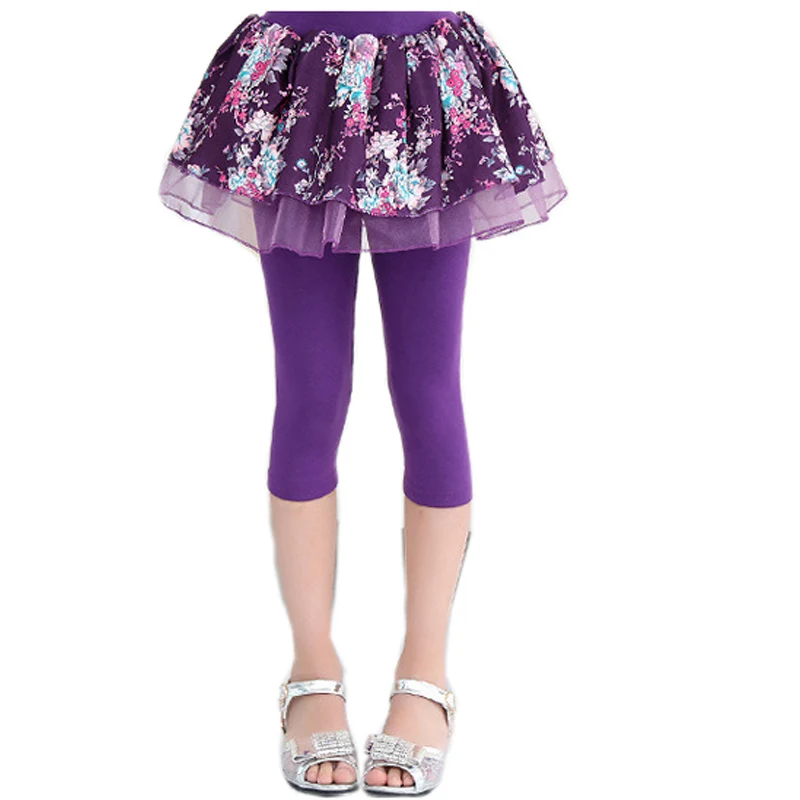 

Retail 2016 summer girl leggings girls skirt-pants cake skirt 3 color girl baby pants kids leggings skirt-pants skirt for 3-14