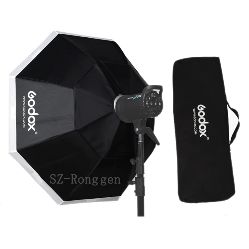 Софтбокс Godox BW120 120 см 4" восьмиугольный студийный стробоскопический софтбокс с креплением Bowens для студийной вспышки