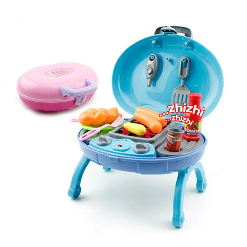 1 2 Bbq Toys Set 12pcs In1 Flash Sound Portable Oval Shaped Age3 1 2 Bbq Toys Set 12pcs In1 Flash Sound Portable Oval Shaped Age3 Play House Multicolor Family Child Gift Kitchen Miniature