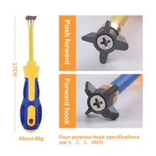 Горячая 1 шт. 4 в 1 трещины очистки конуса Вольфрамовая сталь шва очиститель протирания головок PLD