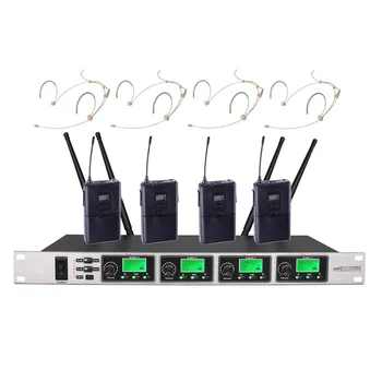 

Bolymic UHF Wireless microphone handheld Headset lavalier PLL 4 Channels Professional karaoke microphone Condenser Microphone