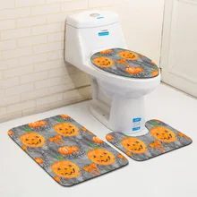 halloween ghost spider toilet seat cover and rug bathroom set halloween decor 20180804china
