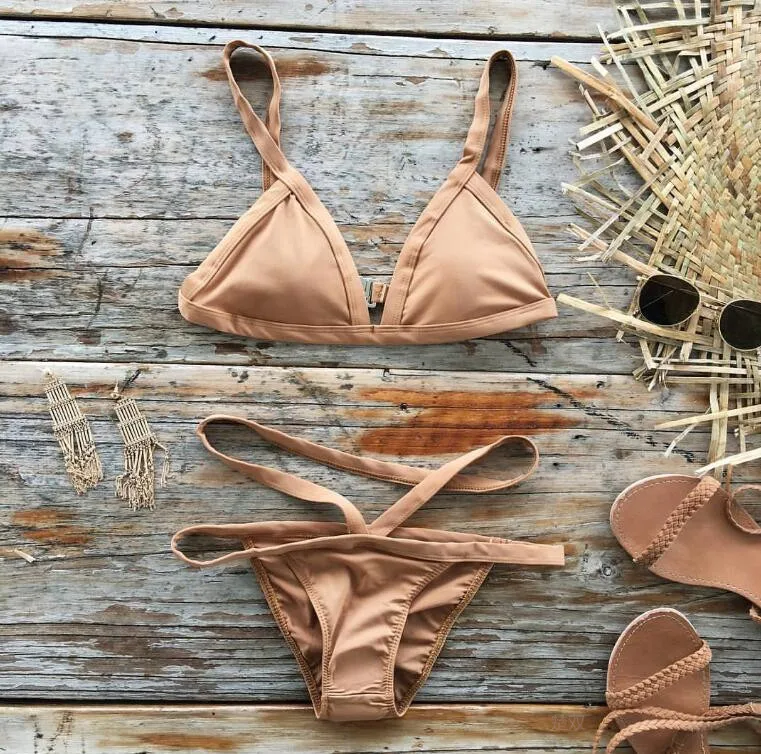

1set Sexy Women Bikini Set Swimwear Push-Up Padded Bra Swimsuit Beachwear New Arrival
