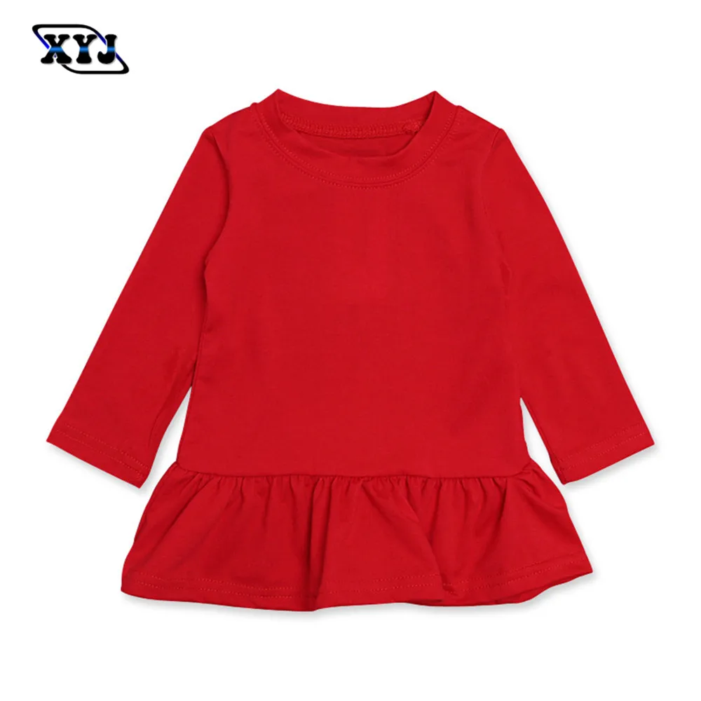 2019 Spring Costumes For Baby Girls Long Sleeve Red T shirt Costumes
