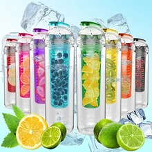 800 ml Deporte Botella de Jugo De Fruta Creativa de Moda de Gran Capacidad de Taza de Agua Al Aire Libre