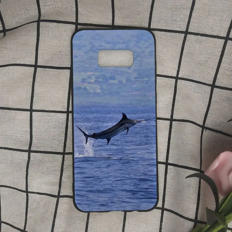 blue marlin fish jumping