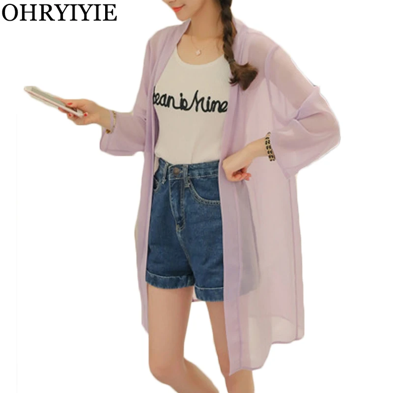 Aliexpress.com : Buy OHRYIYIE New Summer Chiffon Shirt