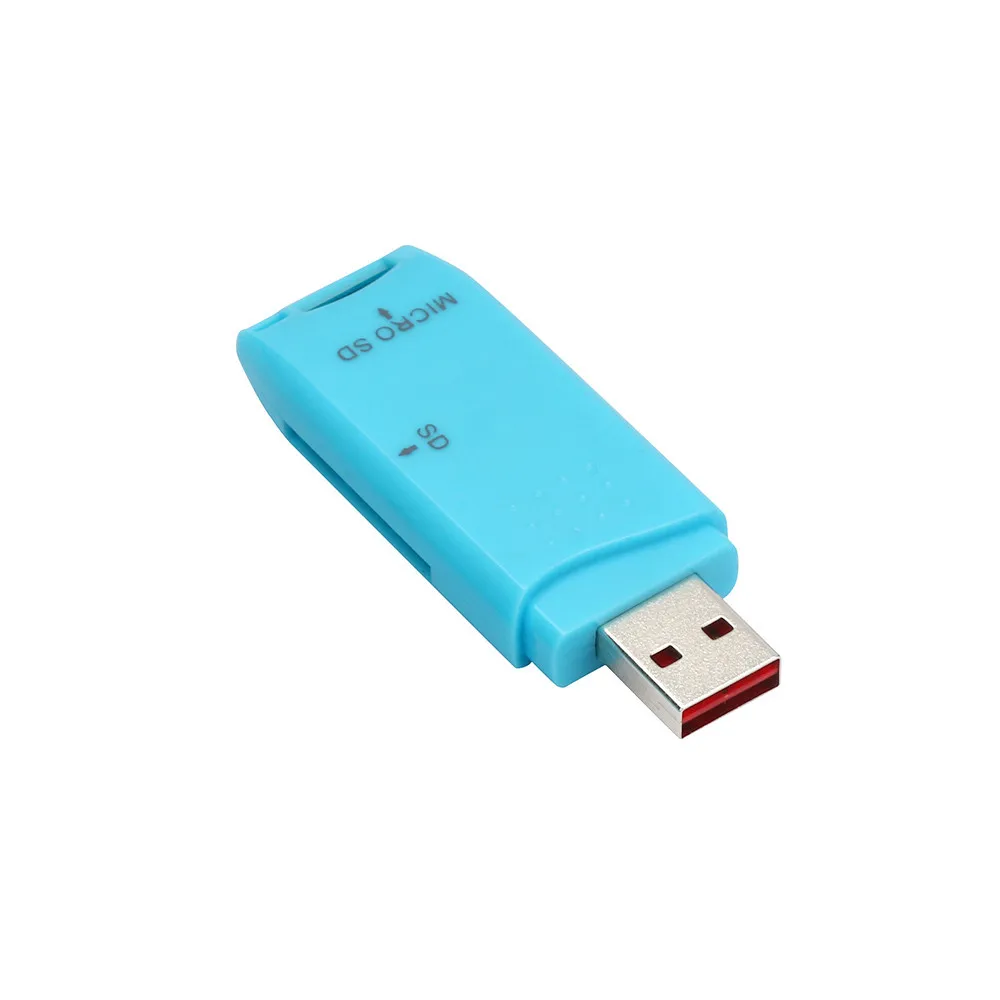 Универсальный USB2.0 2-в-1 для чтения карт памяти Micro SD/SDXC TF Card Reader устройство чтения карт памяти кард-ридер для Windows