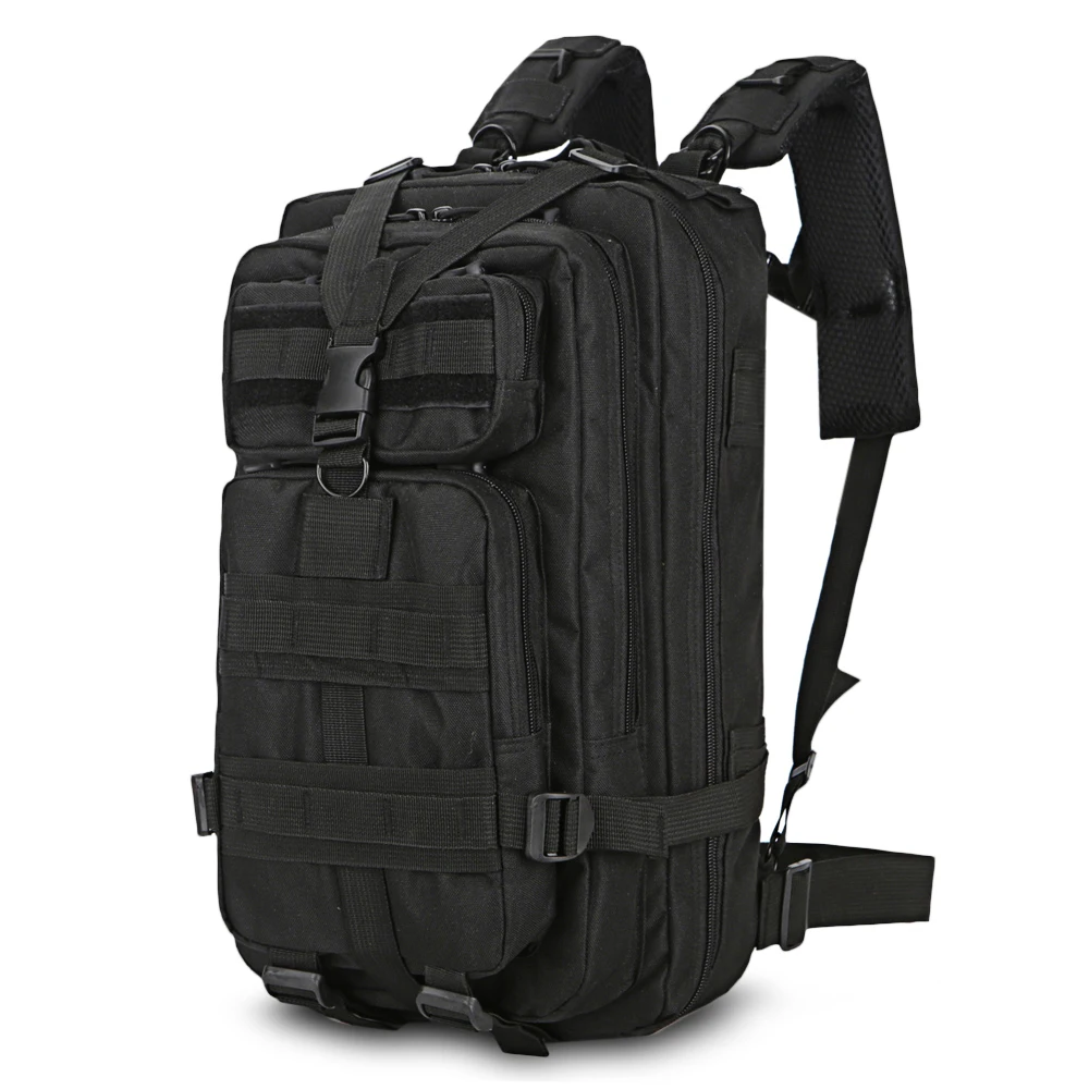 Men Military Tactical Backpack 25L 3 Day Assault Pack Army 600D Molle Bug Out Bag Trekking Camping Hiking Outdoor Small Rucksack