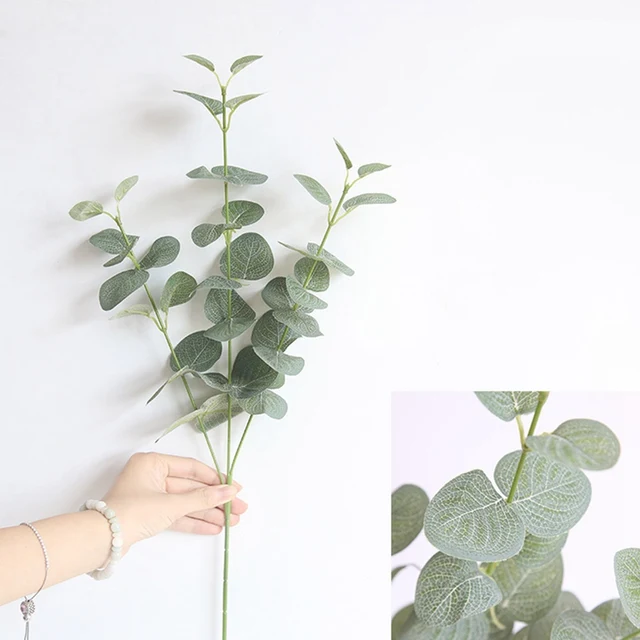 68cm Green Artificial Leaves Large Eucalyptus Foliage Wall Plant Decor