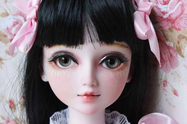 

FULL SET Top quality 60cm pvc doll 1/3 girl bjd hudiemeng wig clothes all included night lolita reborn baby best gift model