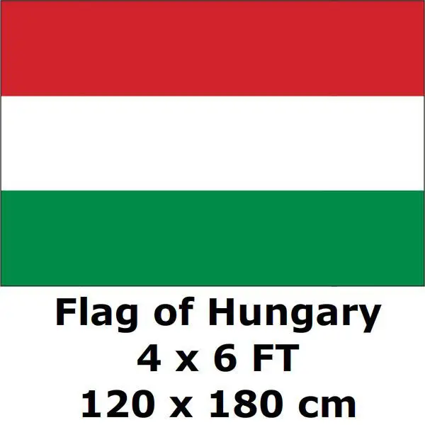 

Hungary Flag 120 x 180 cm 100D Polyester Large Big Hungarian Flags And Banners National Flag Country Banner