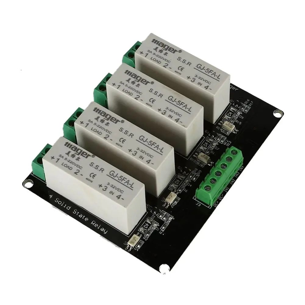 

4 Channel SSR Solid State Relay High-low Trigger 5A 3-32V For Arduino UNO R3