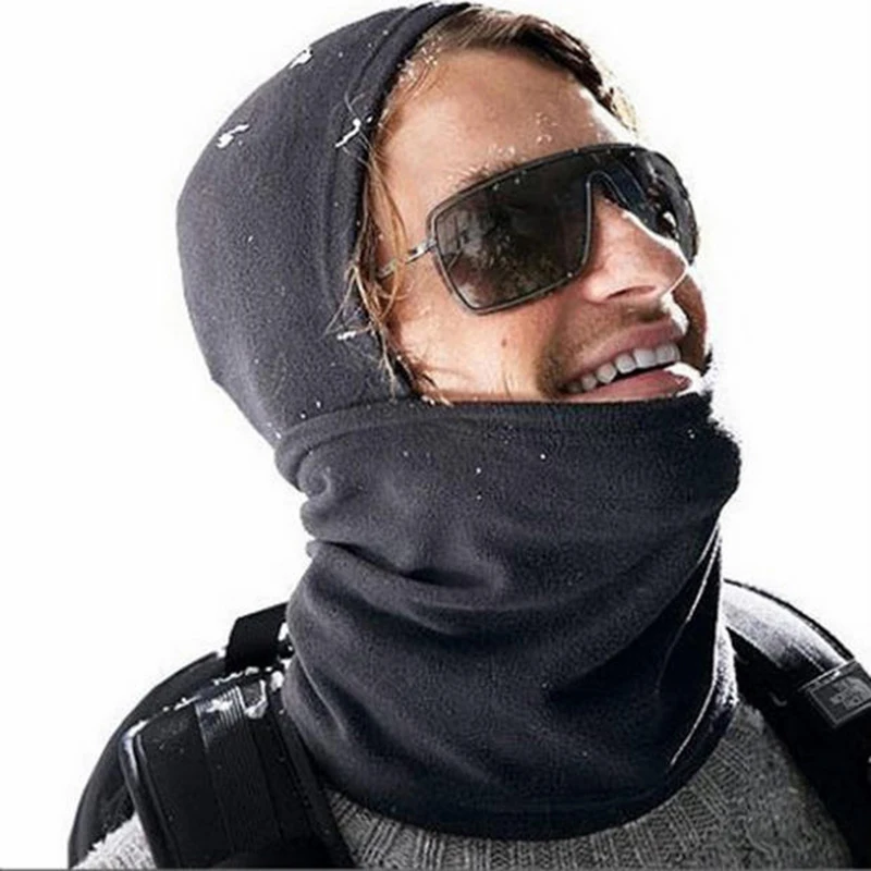

New Multifunctional Women Men Beanies Thermal Warm Fleece Scarf Hats Motorcycle Face Mask Caps Winter Neck Warmer Beanies Cap