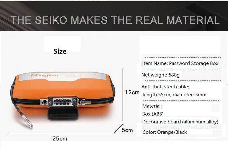 Портативный открытый/закрытый спортивный Сейф для хранения пляжный сейф с кодовым замком и защитным кабелем ключ Хранитель пароль коробка для хранения